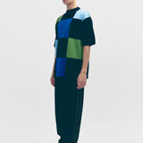 Checker Board Knit T-Shirt