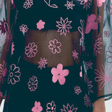 Katya Embroidered Dress - Black