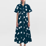 Macau Dress - Black & Ivory