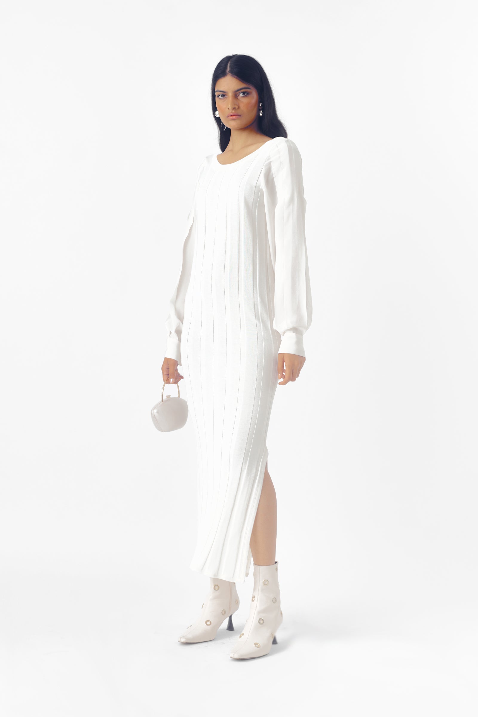knit dress sale Final Sale Plus Size Knit BodyCon Mini Sweater Dress in White and Blac