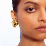 Heart Earrings - Gold