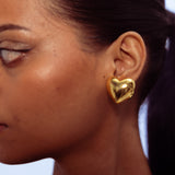 Heart Earrings - Gold