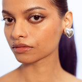 Heart Earrings - Silver