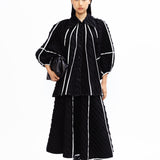 Tilly Wool Skirt - Onyx