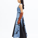 Silver Night Dress - Steel Blue