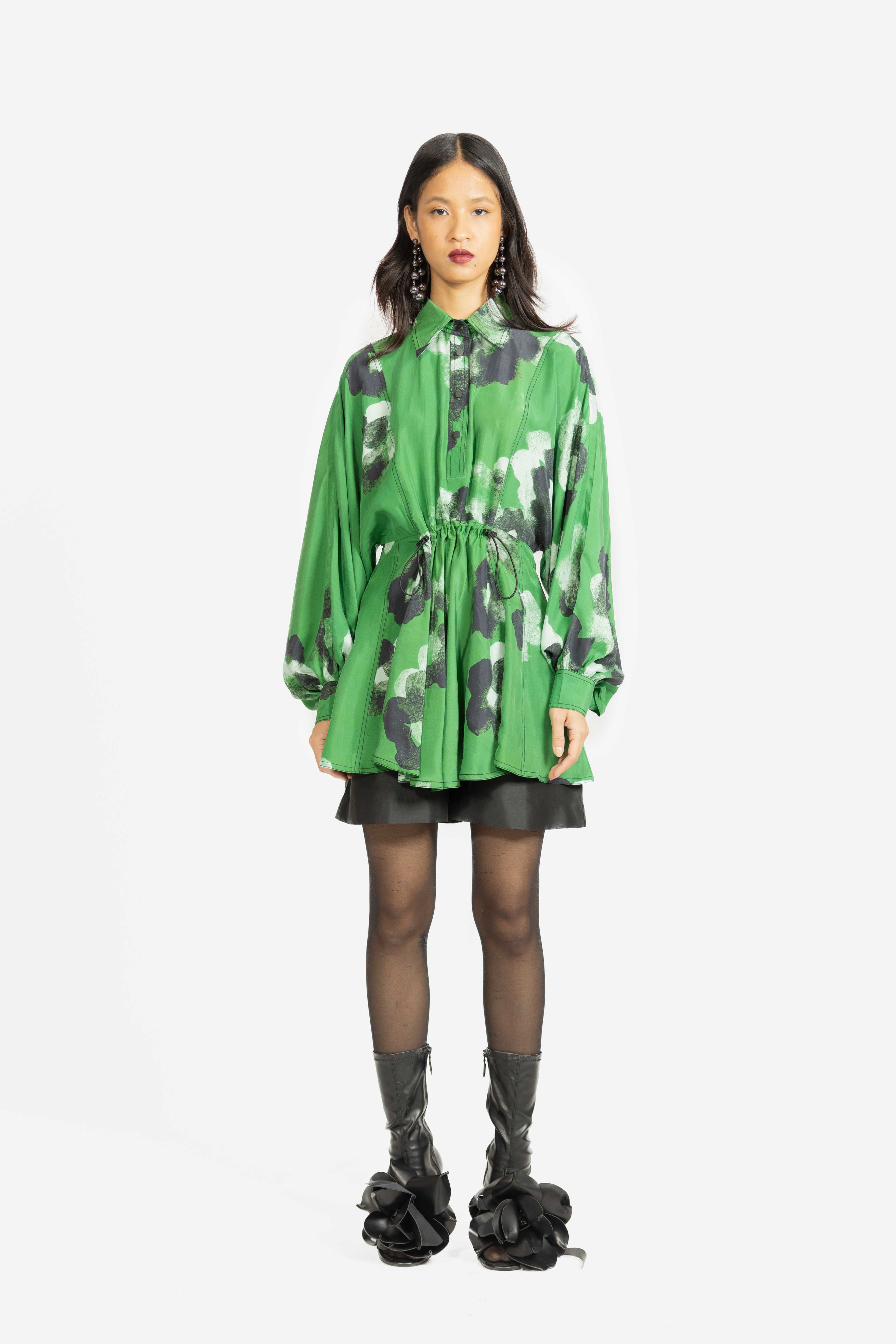 vesper green dress Vesper bengaline one shoulder thigh split midaxi dress in forest green