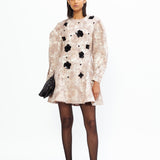 Starburst Brocade Dress