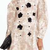 Starburst Brocade Dress