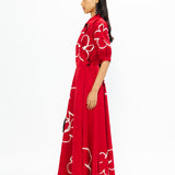 Lilac Embroidered Dress