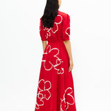 Lilac Embroidered Dress