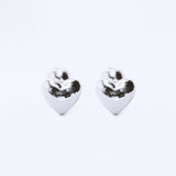 Heart Earrings - Silver