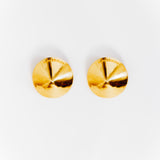 Concave Earrings Large - Gold