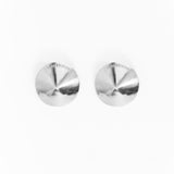 Concave Earrings Large - Silver