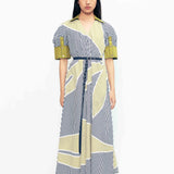 Guilded Linear Dress