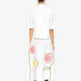 Botanique Embroidered Skirt