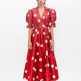Guilded Dress - Red