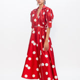 Guilded Dress - Red