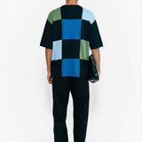 Checker Board Knit T-Shirt