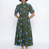 Macau Dress - Olive green - SALE