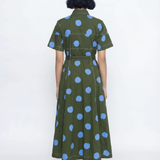 Macau Dress - Olive green - SALE