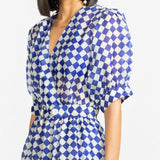 Elara Checkered Dress