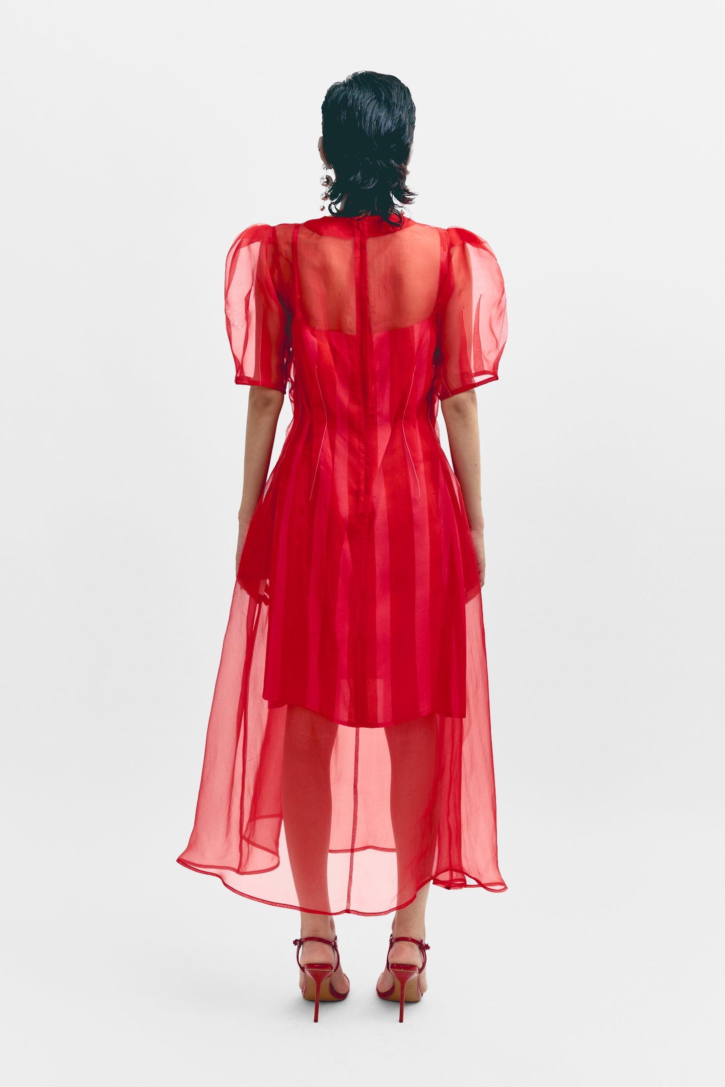 Keira Organza Dress Set - Red Lovebirds Keira Organza Dress Set - Red Lovebirds
