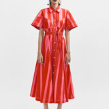 Macau Dress - Pink & Red