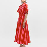 Macau Dress - Pink & Red