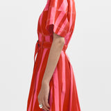 Macau Dress - Pink & Red