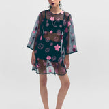 Katya Embroidered Dress - Black