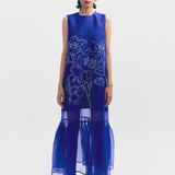 Budapest Organza Dress - Cerulean Blue