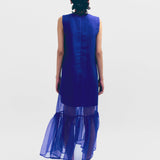 Budapest Organza Dress - Cerulean Blue