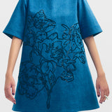 Budapest Sequins Denim Dress