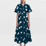 Macau Dress - Black & Ivory