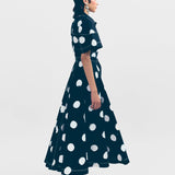 Macau Dress - Black & Ivory