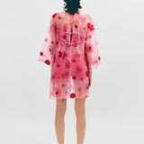 Katya Embroidered Dress - Pink