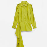 Waterfall Shirt Dress