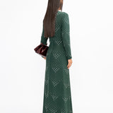Emerald Embellished Dress