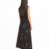 Lapel Embroidered Skirt