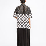 Lattice Pleated Skirt