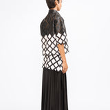 Lattice Pleated Skirt