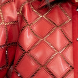 Lattice Shirt - Burgundy