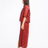 Lattice Shirt - Burgundy