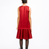 Layered Dress - Maroon