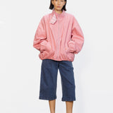 Utility Bomber Jacket - Pink