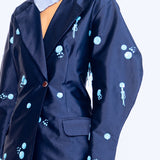 Lamar Sequins Blazer - Navy