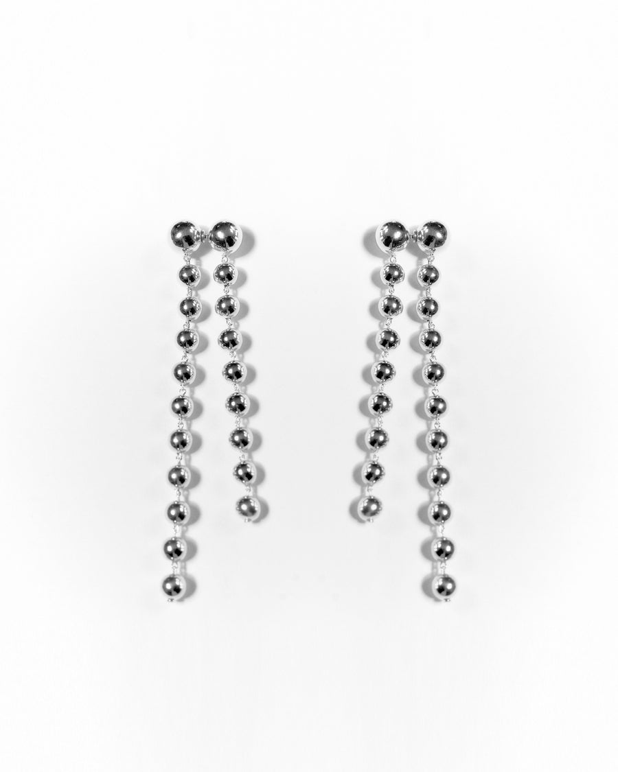 String Earrings - Silver