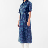 Emboss  Denim Dress