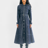 Flax Denim Dress