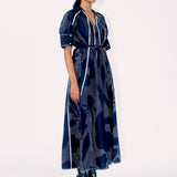 Guilded Dress-Navy